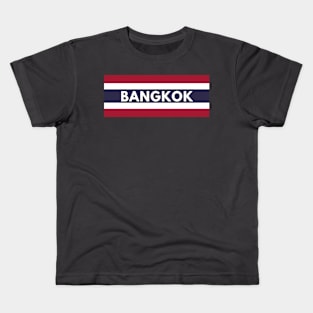 Bangkok City in Thailand Flag Kids T-Shirt